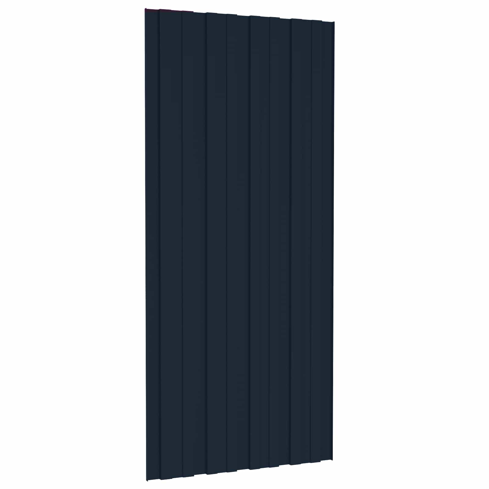 vidaXL Panel dachowy 36 pcs antracytowy 100 x 45 cm Stal galwanizowana