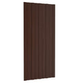 vidaXL Panel dachowy 36 pcs brązowy 100 x 45 cm Stal galwanizowana