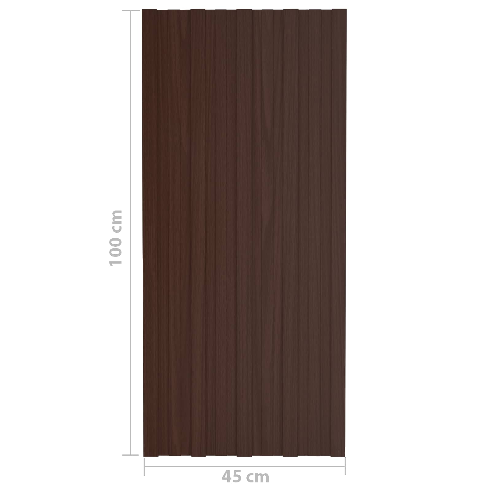 vidaXL Panel dachowy 36 pcs brązowy 100 x 45 cm Stal galwanizowana