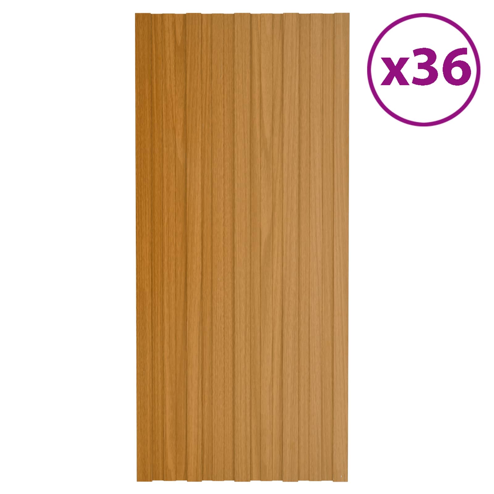 vidaXL Panel dachowy 36 pcs naturalny 100 x 45 cm Stal galwanizowana