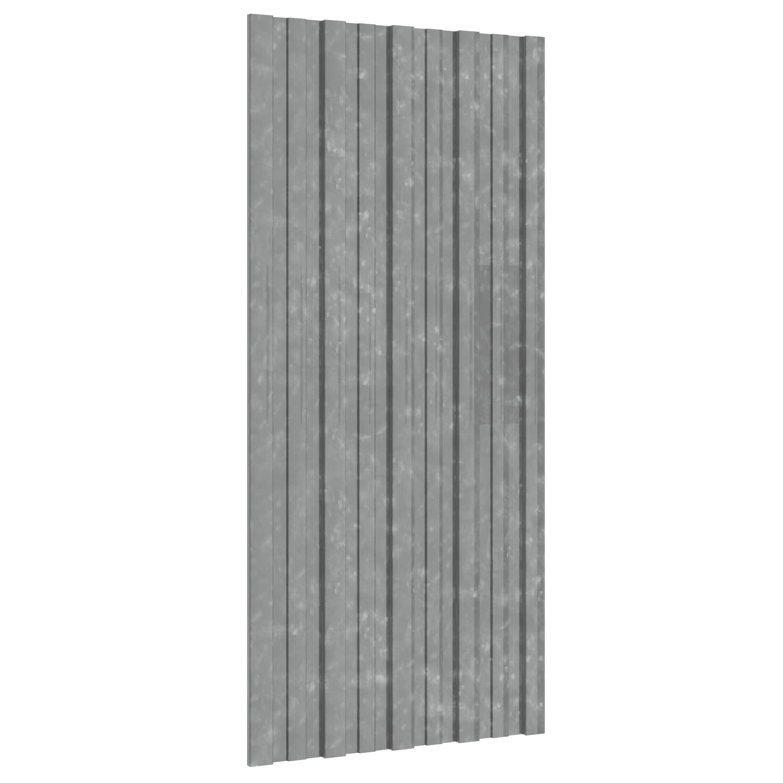 vidaXL Panel dachowy 12 pcs srebrny 100 x 45 cm Stal galwanizowana