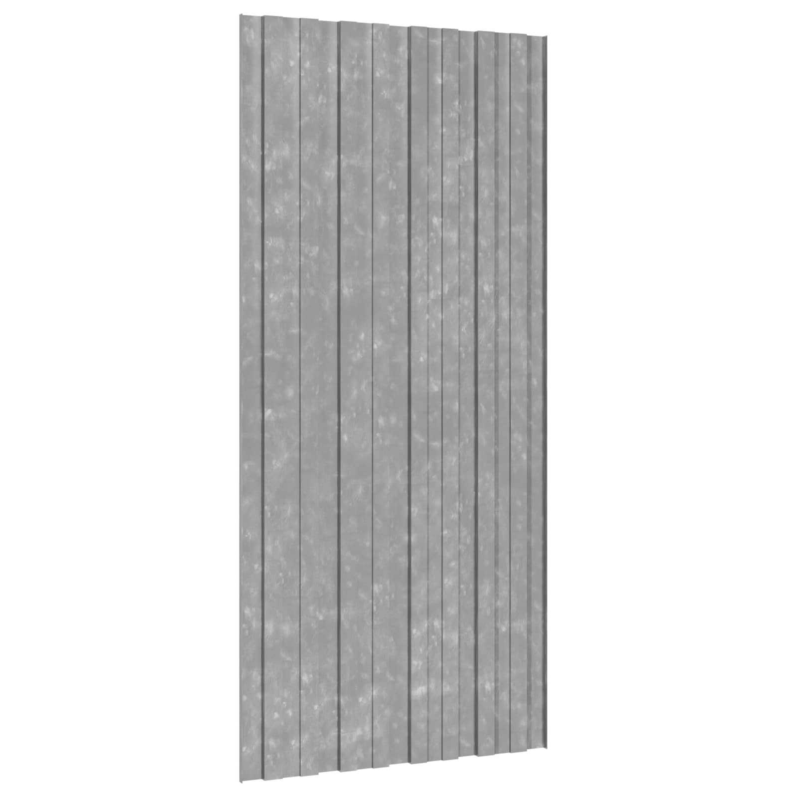 vidaXL Panel dachowy 12 pcs srebrny 100 x 45 cm Stal galwanizowana