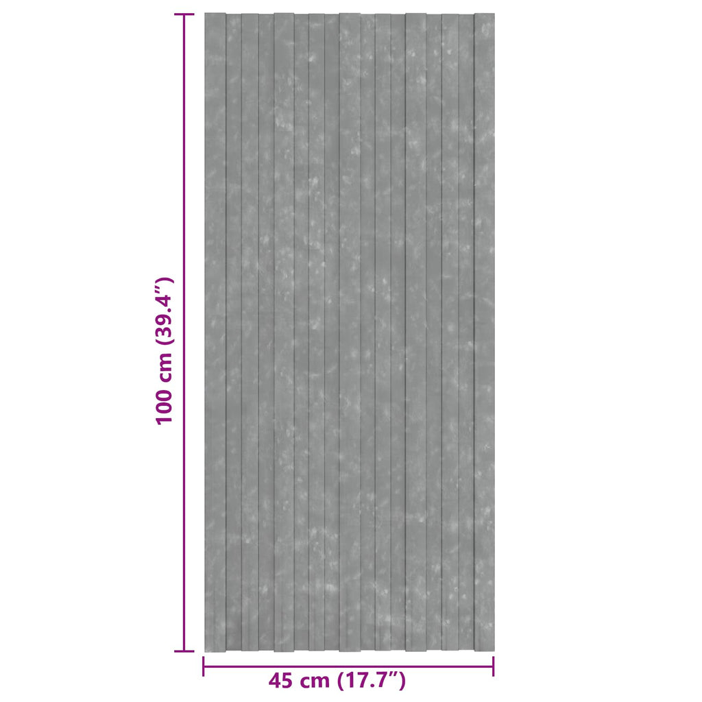vidaXL Panel dachowy 12 pcs srebrny 100 x 45 cm Stal galwanizowana