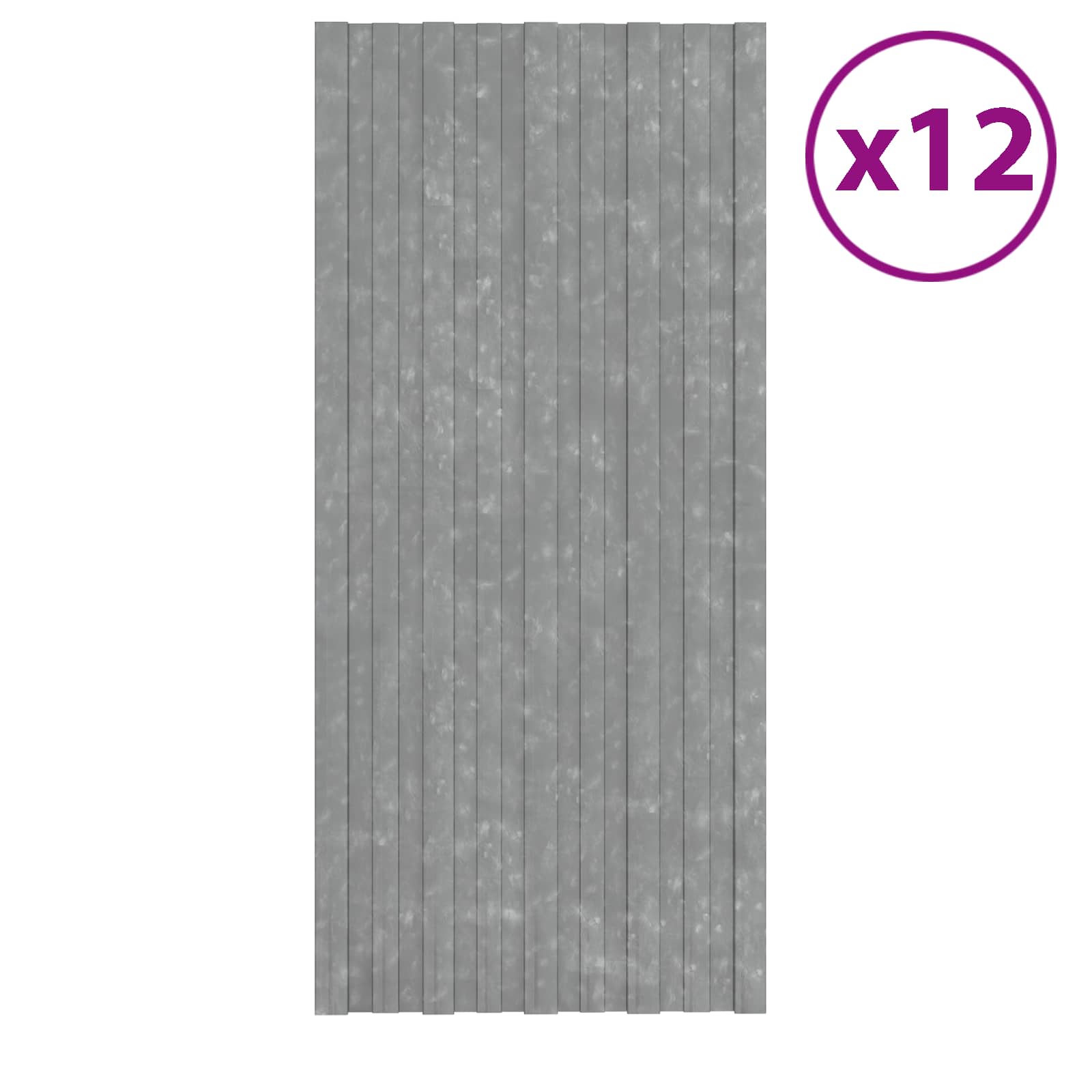 vidaXL Panel dachowy 12 pcs srebrny 100 x 45 cm Stal galwanizowana