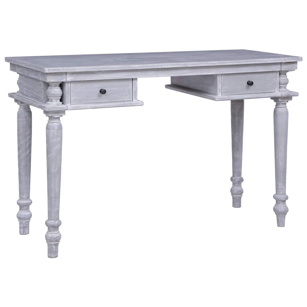 vidaXL Biurko, 115x50x78 cm, lite drewno mahoniowe