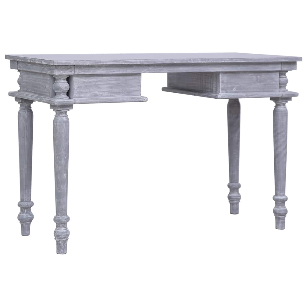vidaXL Biurko, 115x50x78 cm, lite drewno mahoniowe