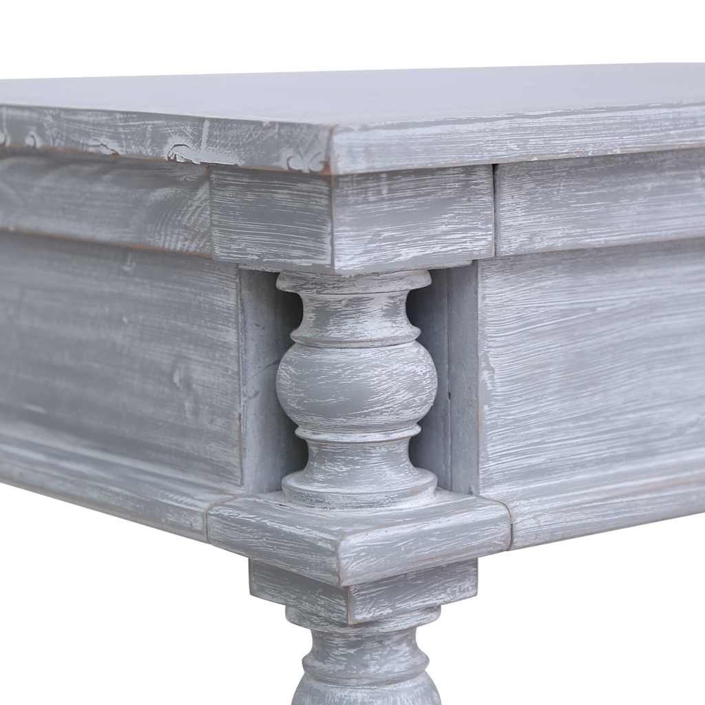 vidaXL Biurko, 115x50x78 cm, lite drewno mahoniowe