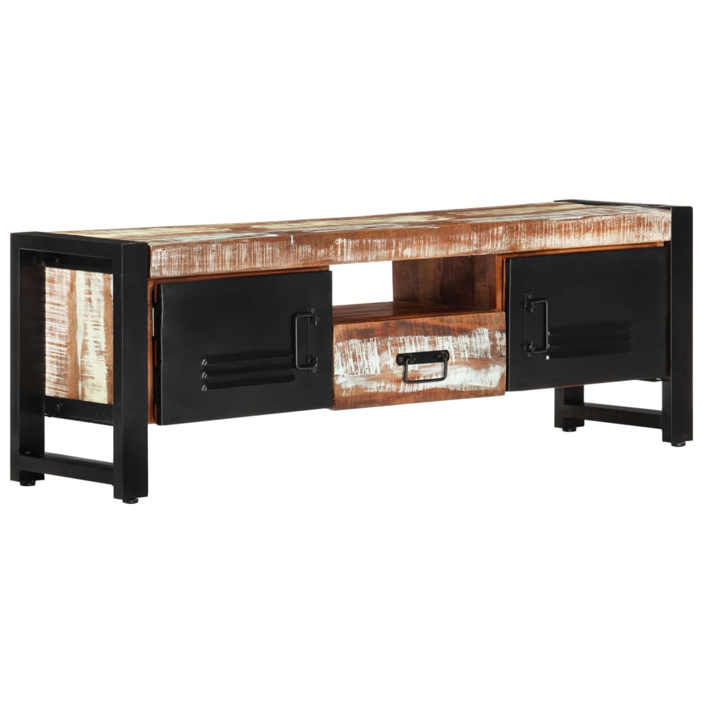 vidaXL Szafka pod TV, 120 x 30 x 40 cm, lite drewno odzyskane