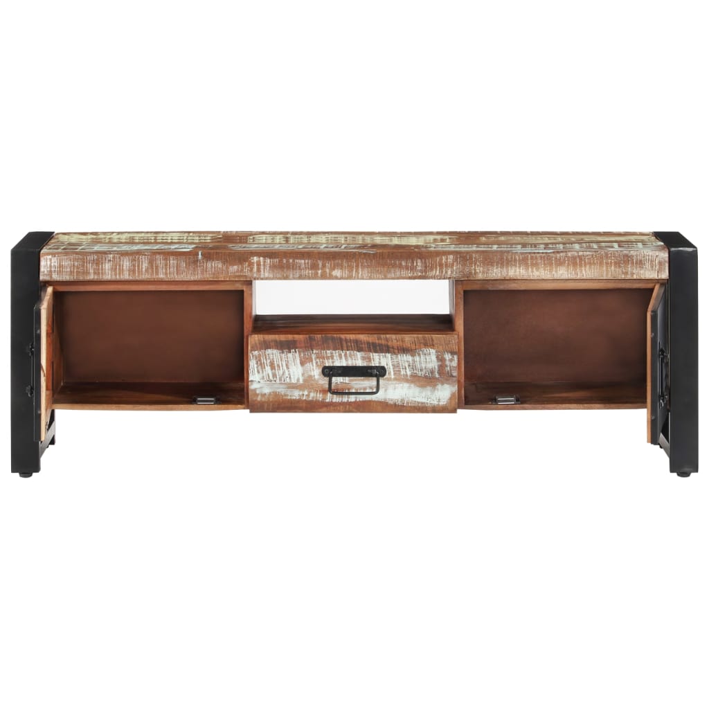 vidaXL Szafka pod TV, 120 x 30 x 40 cm, lite drewno odzyskane