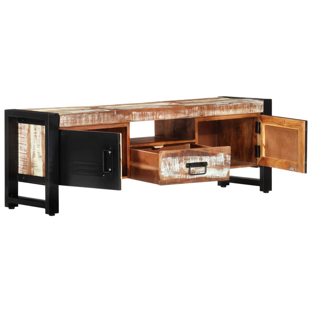 vidaXL Szafka pod TV, 120 x 30 x 40 cm, lite drewno odzyskane