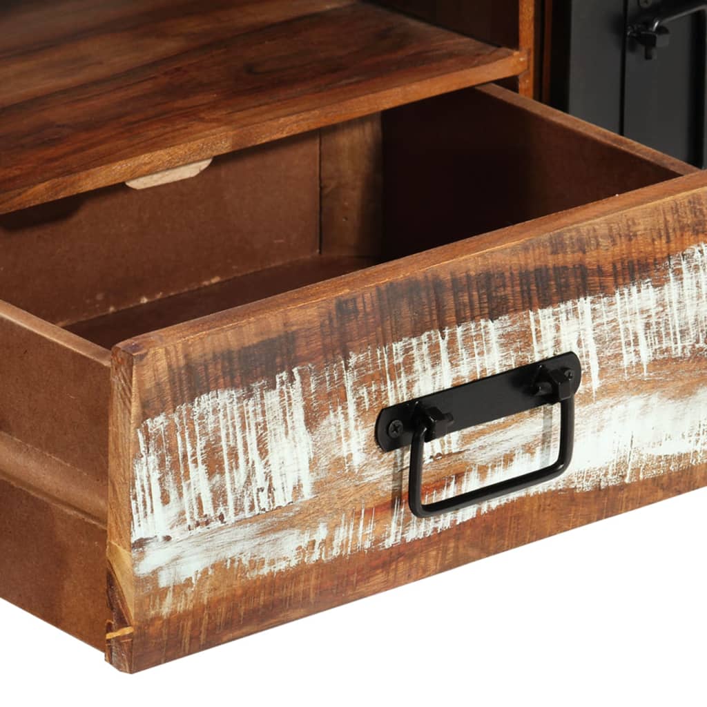 vidaXL Szafka pod TV, 120 x 30 x 40 cm, lite drewno odzyskane