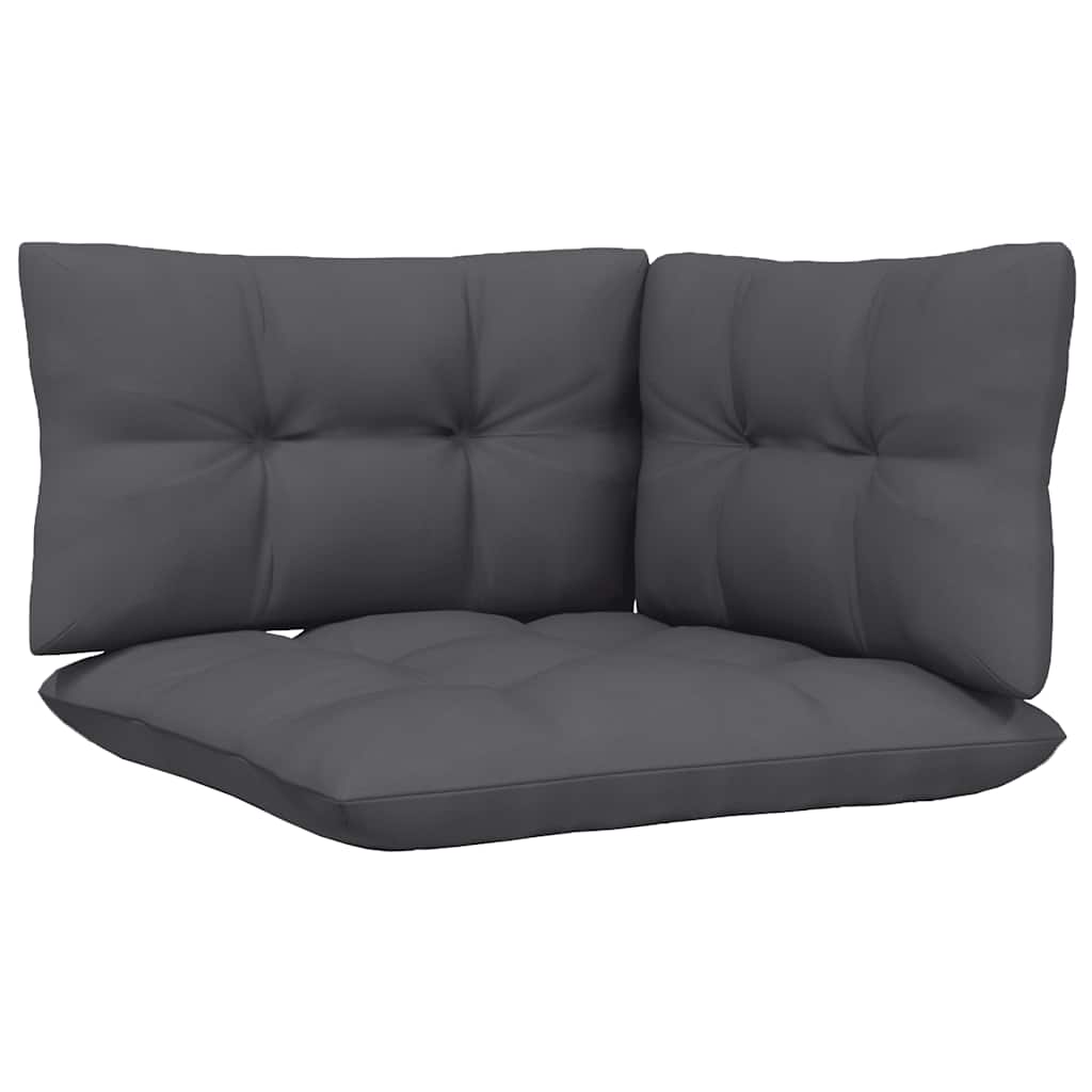 vidaXL 2-osobowa sofa ogrodowa z poduszkami, białe drewno sosnowe