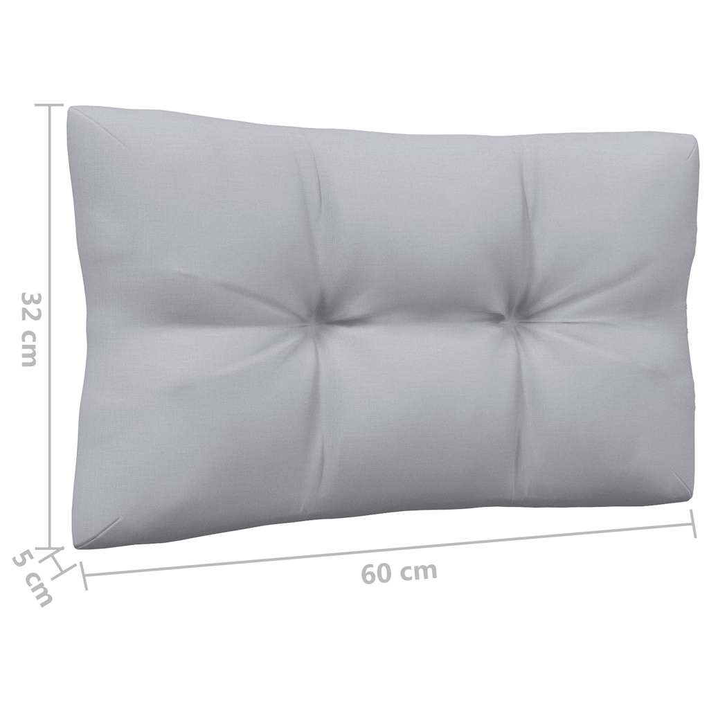 vidaXL 2-osobowa sofa ogrodowa z szarymi poduszkami, drewno sosnowe