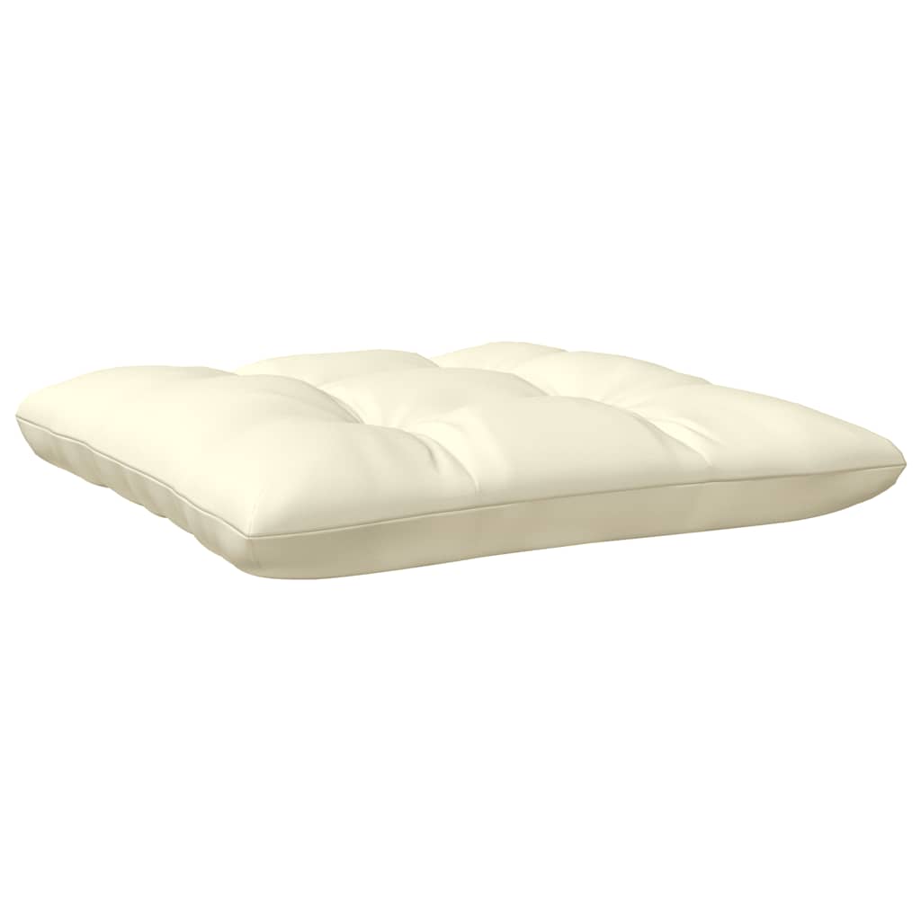 vidaXL 2-osobowa sofa ogrodowa z kremowymi poduszkami, drewno sosnowe