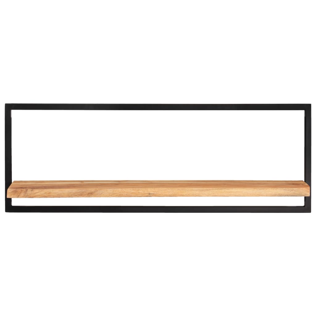 vidaXL Półki ścienne, 2 szt, 100x24x35 cm, lite drewno akacjowe i stal