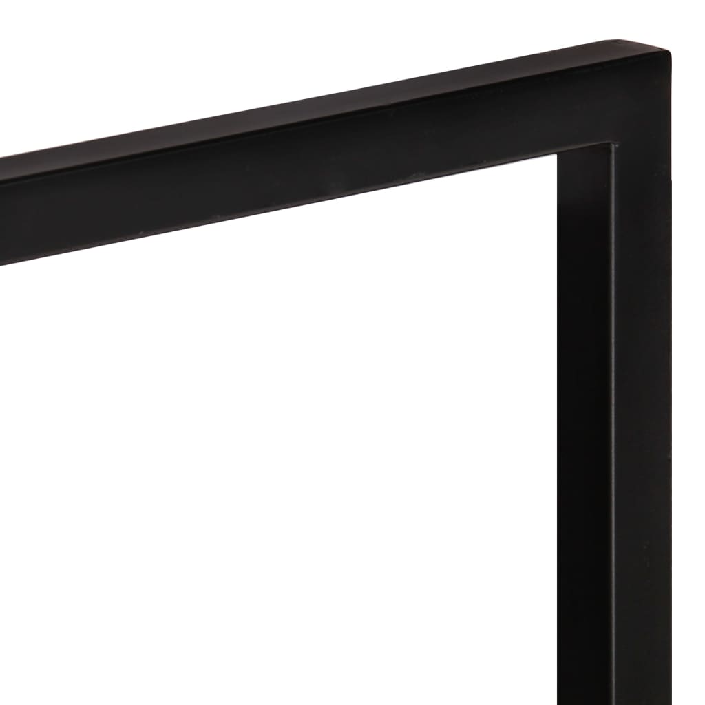 vidaXL Półki ścienne, 2 szt, 100x24x35 cm, lite drewno akacjowe i stal