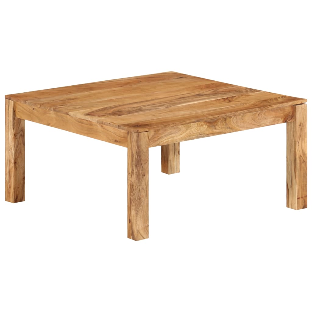 vidaXL Stolik kawowy, 80 x 80 x 40 cm, lite drewno akacjowe