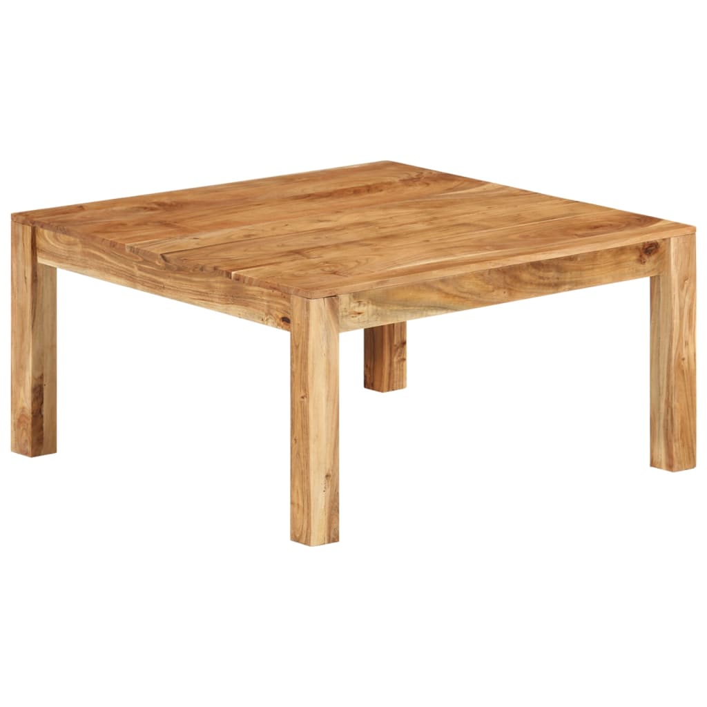 vidaXL Stolik kawowy, 80 x 80 x 40 cm, lite drewno akacjowe
