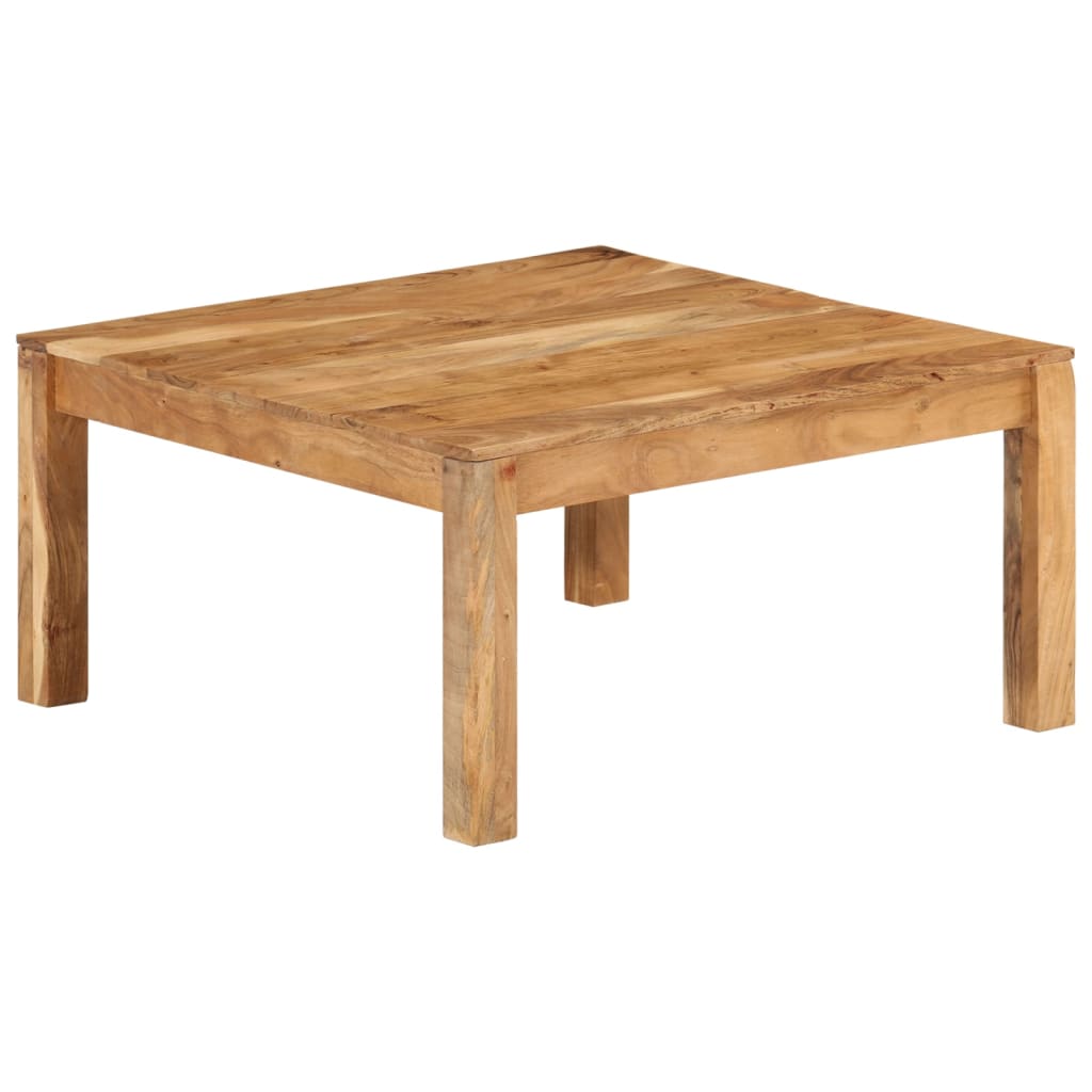 vidaXL Stolik kawowy, 80 x 80 x 40 cm, lite drewno akacjowe