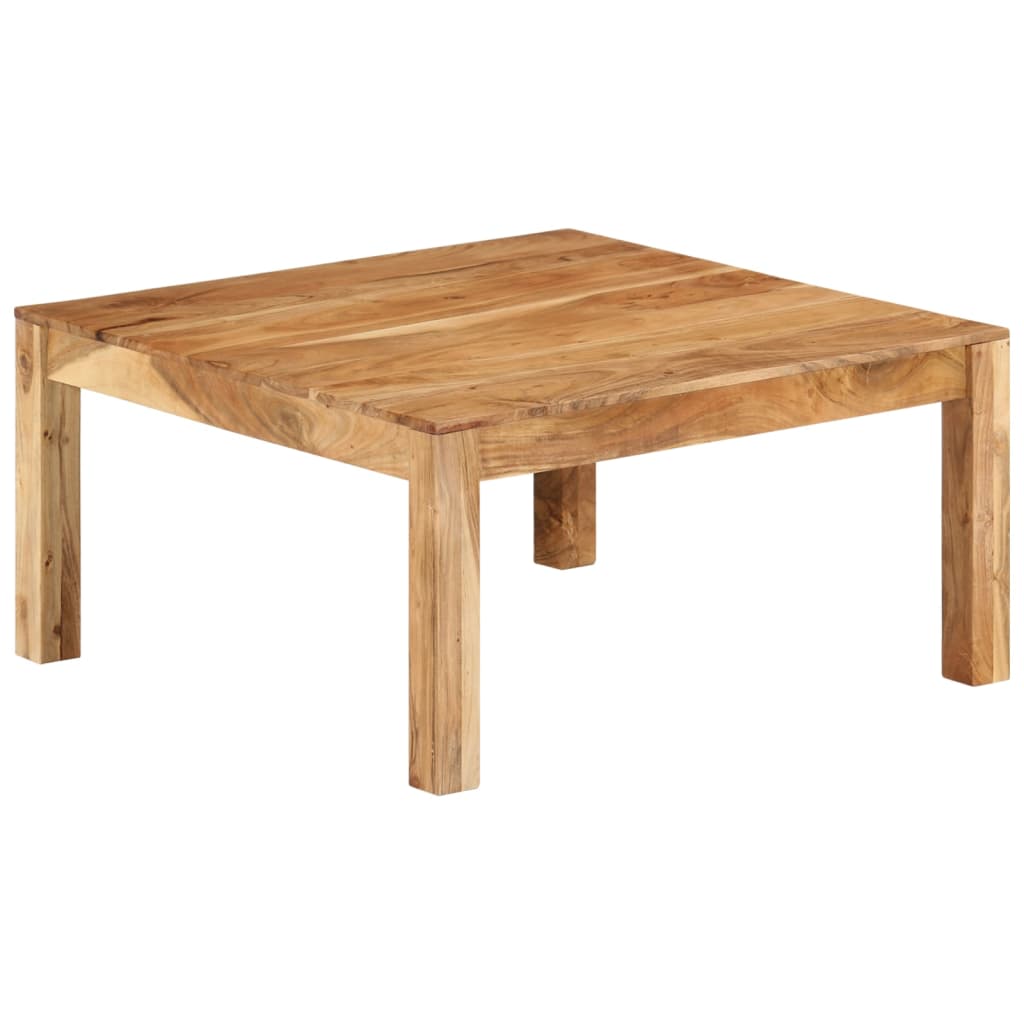 vidaXL Stolik kawowy, 80 x 80 x 40 cm, lite drewno akacjowe
