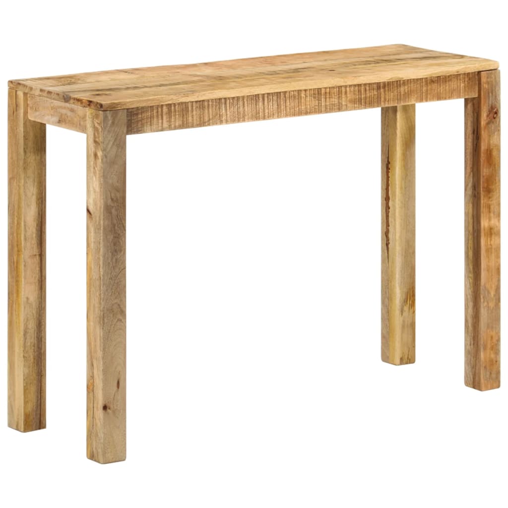 vidaXL Stolik konsola, 110 x 35 x 76 cm, surowe drewno mango