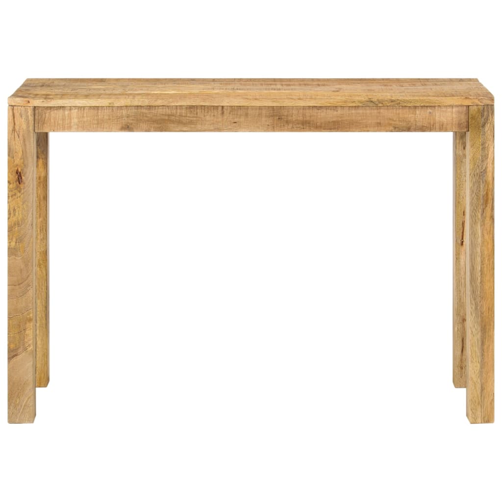 vidaXL Stolik konsola, 110 x 35 x 76 cm, surowe drewno mango