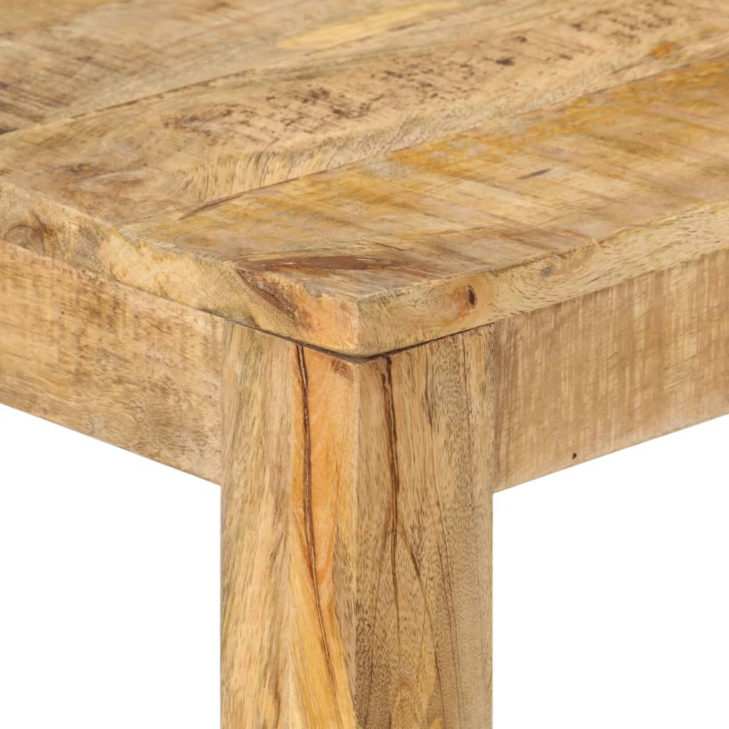 vidaXL Stolik konsola, 110 x 35 x 76 cm, surowe drewno mango