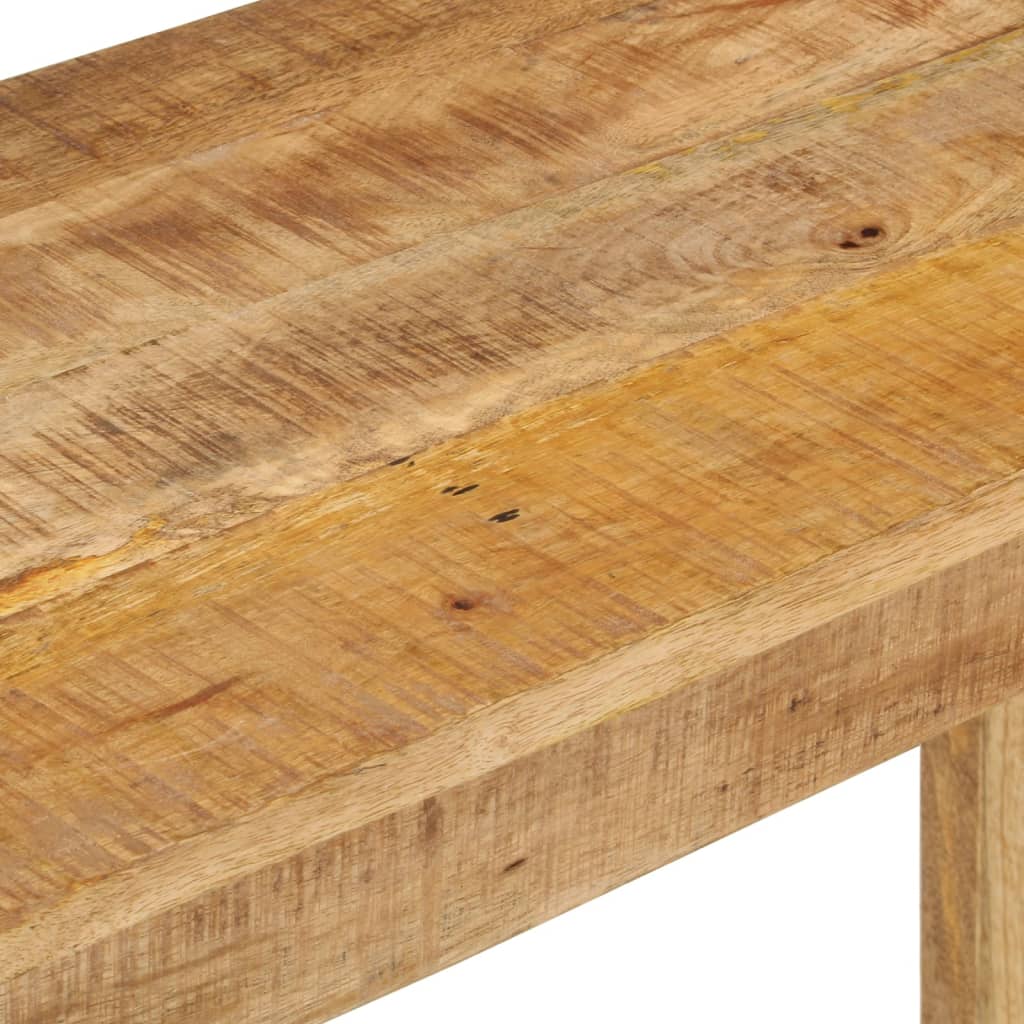 vidaXL Stolik konsola, 110 x 35 x 76 cm, surowe drewno mango