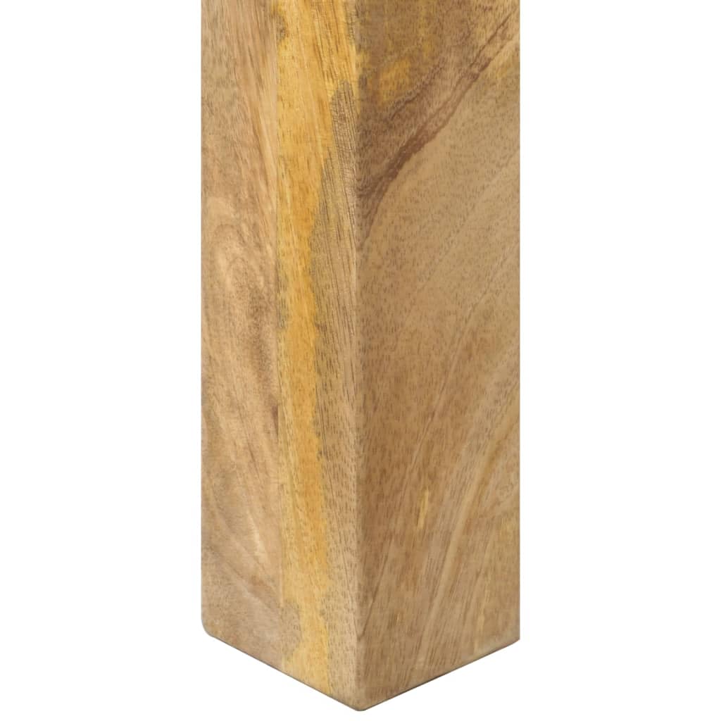 vidaXL Stolik konsola, 110 x 35 x 76 cm, surowe drewno mango