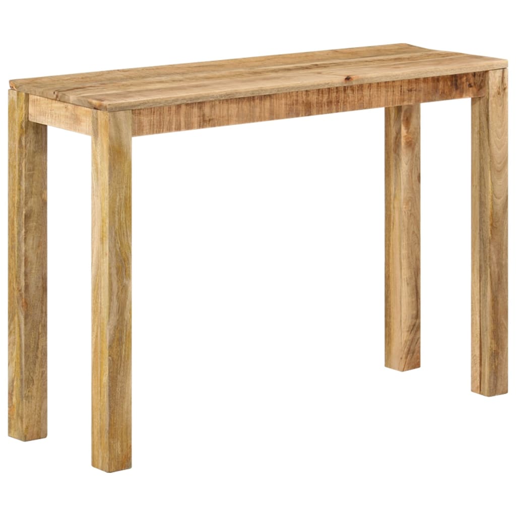 vidaXL Stolik konsola, 110 x 35 x 76 cm, surowe drewno mango