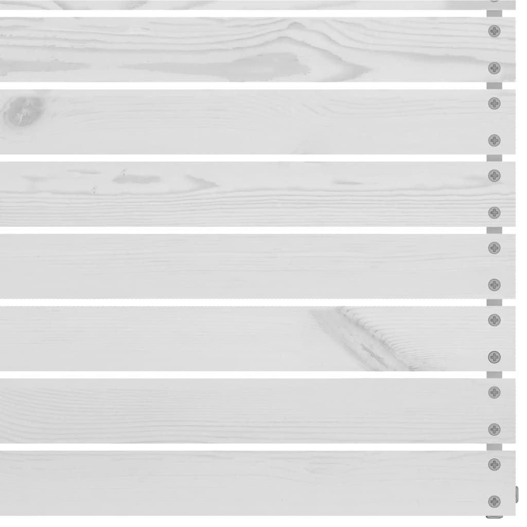 vidaXL 9-cz. zestaw mebli wypoczynkowych do ogrodu, biały, sosnowy