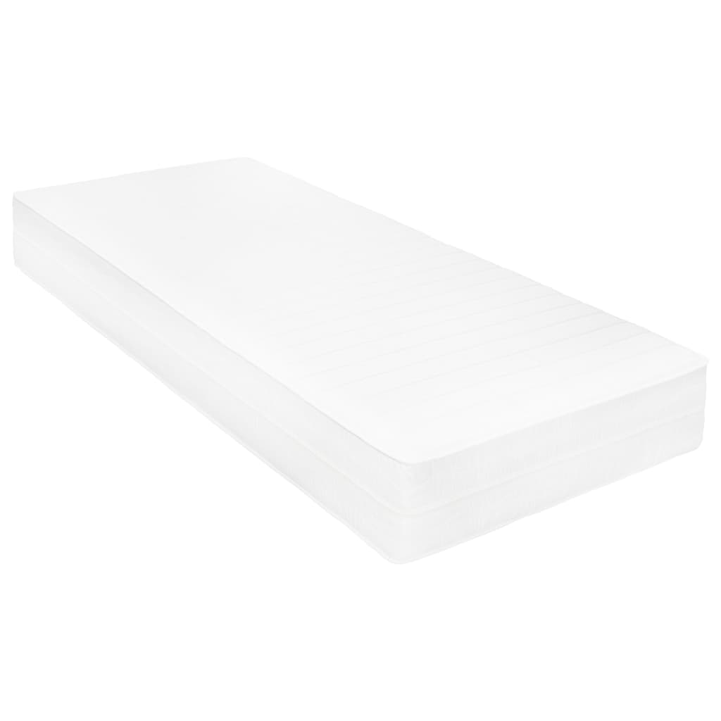 vidaXL Łóżko dzienne z materacem, 90x200 cm, lite drewno sosnowe
