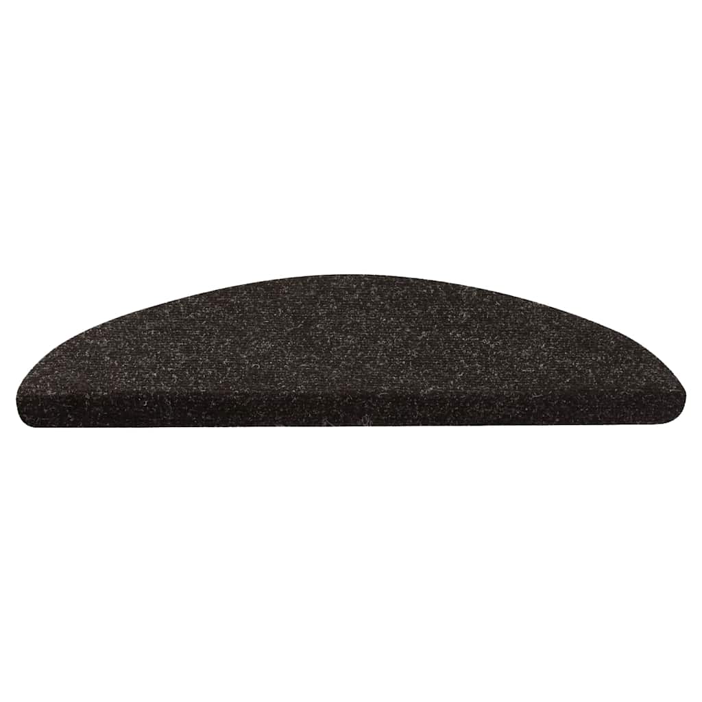 vidaXL Samoprzylepne nakładki na schody, 15 szt., 56x17x3 cm, antracyt