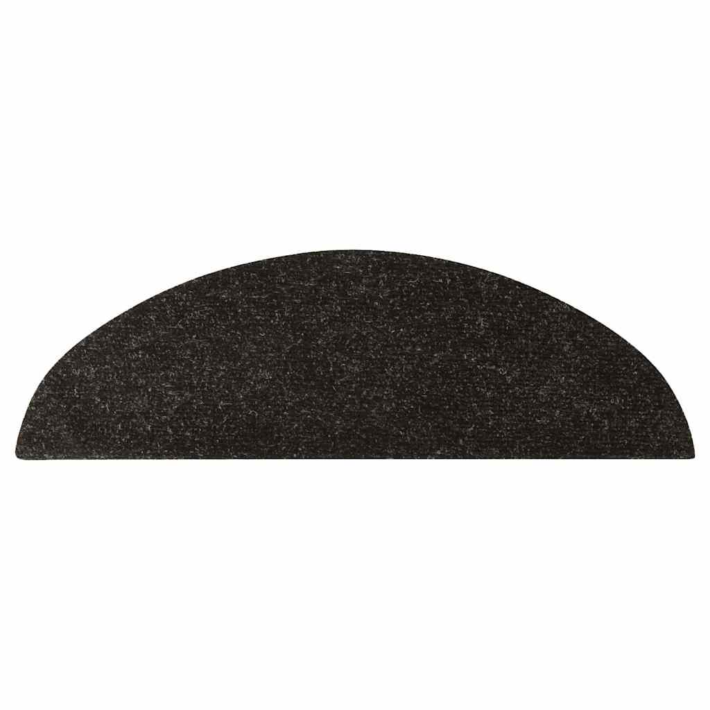 vidaXL Samoprzylepne nakładki na schody, 15 szt., 56x17x3 cm, antracyt
