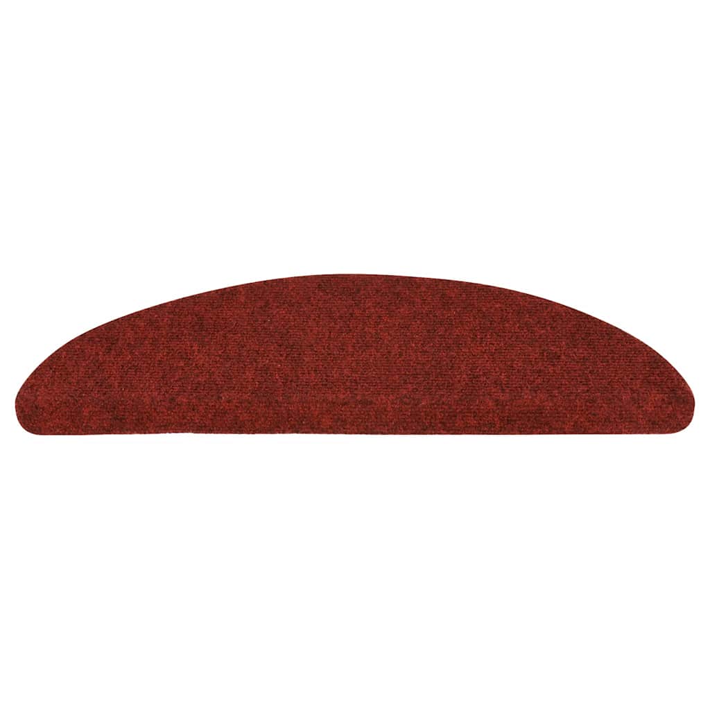 vidaXL Samoprzylepne nakładki na schody, 15 szt., 56x17x3 cm, czerwone