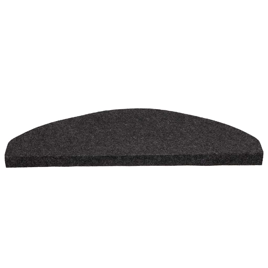 vidaXL Samoprzylepne nakładki na schody, 15 szt., 65x22,5x3,5cm czarne