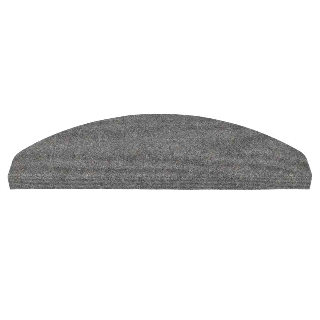 vidaXL Samoprzylepne nakładki na schody, 15 szt., 65x22,5x3,5cm szare