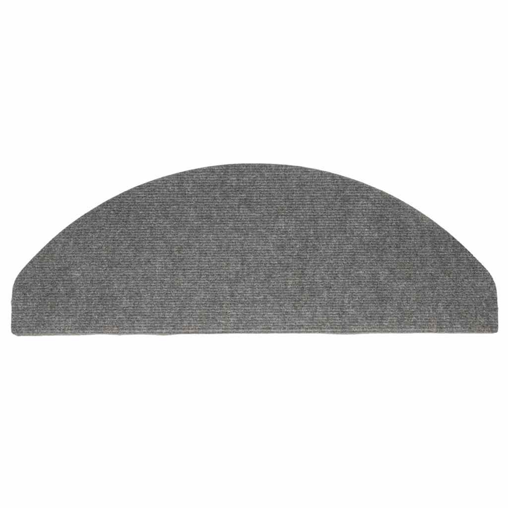 vidaXL Samoprzylepne nakładki na schody, 15 szt., 65x22,5x3,5cm szare