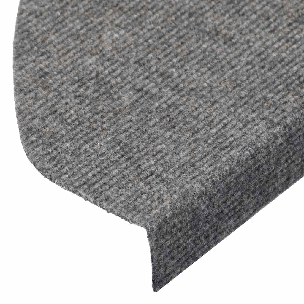 vidaXL Samoprzylepne nakładki na schody, 15 szt., 65x22,5x3,5cm szare