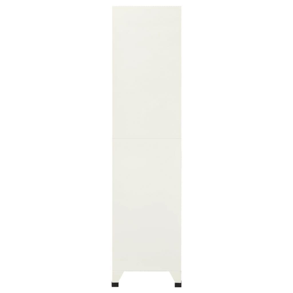 vidaXL Szafka zamykana na klucz, szaro-niebieska 90x45x180 cm, stalowa
