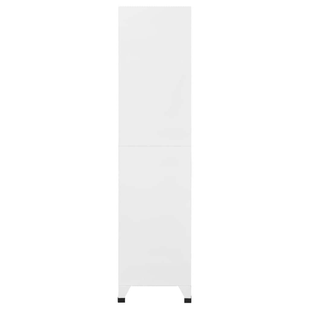 vidaXL Szafka zamykana na klucz, jasno- i ciemnoszara, 90x45x180 cm
