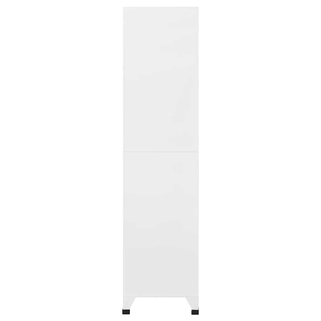 vidaXL Szafka zamykana na klucz, jasnoszara, 90x40x180 cm, stalowa