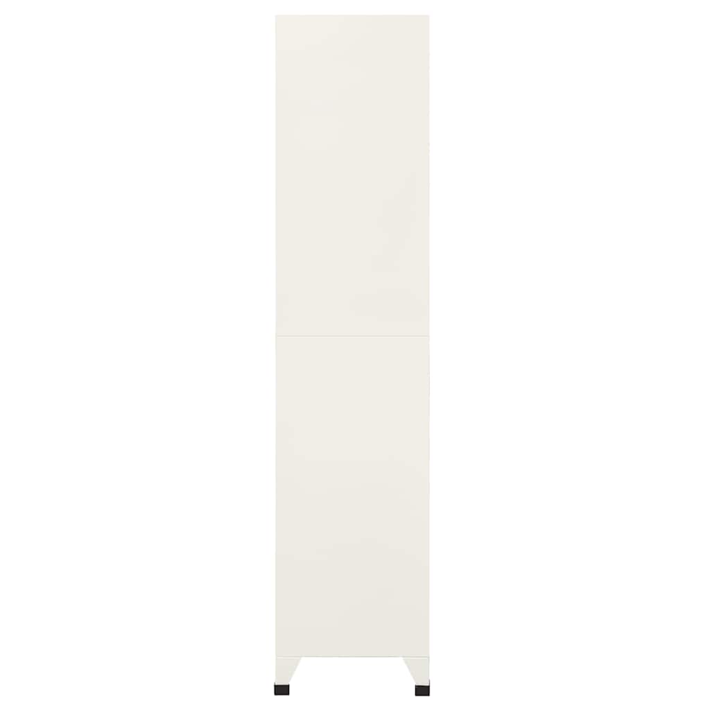 vidaXL Szafka zamykana na klucz, szaro-niebieska, 90x40x180 cm