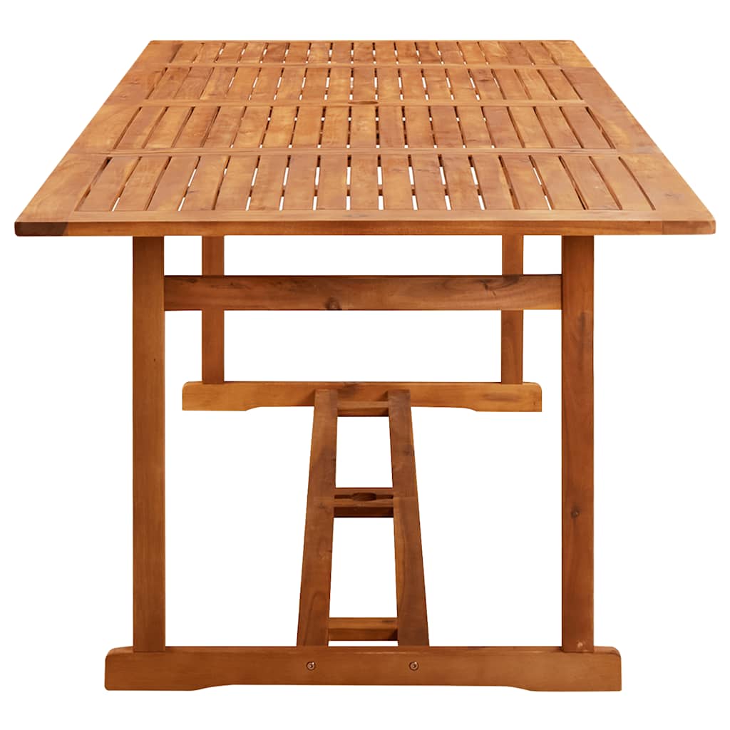 vidaXL 11-cz. zestaw mebli ogrodowych 220x90x75cm lite drewno akacjowe