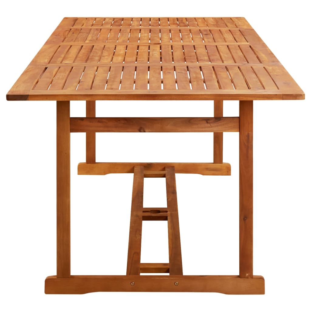 vidaXL 11-cz. zestaw mebli ogrodowych 220x90x75cm lite drewno akacjowe