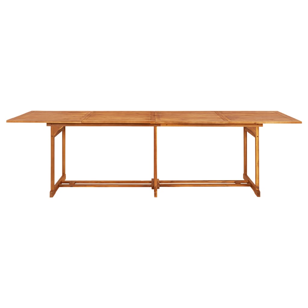 vidaXL 11-cz. zestaw mebli ogrodowych 280x90x75cm lite drewno akacjowe