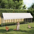 vidaXL Kojec dla psa z zadaszeniem, 400 x 100 x 150 cm