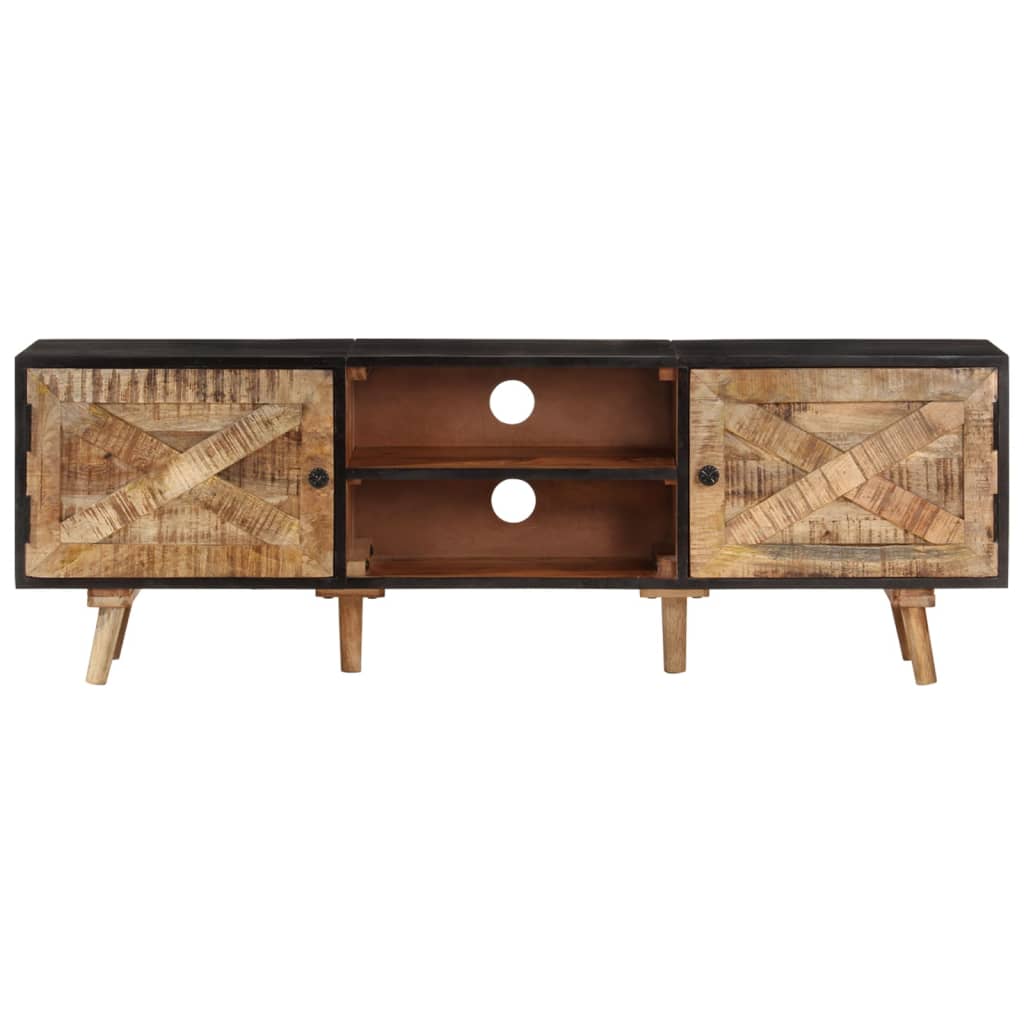 vidaXL Szafka pod TV, 140x30x46 cm, surowe drewno mango i akacjowe