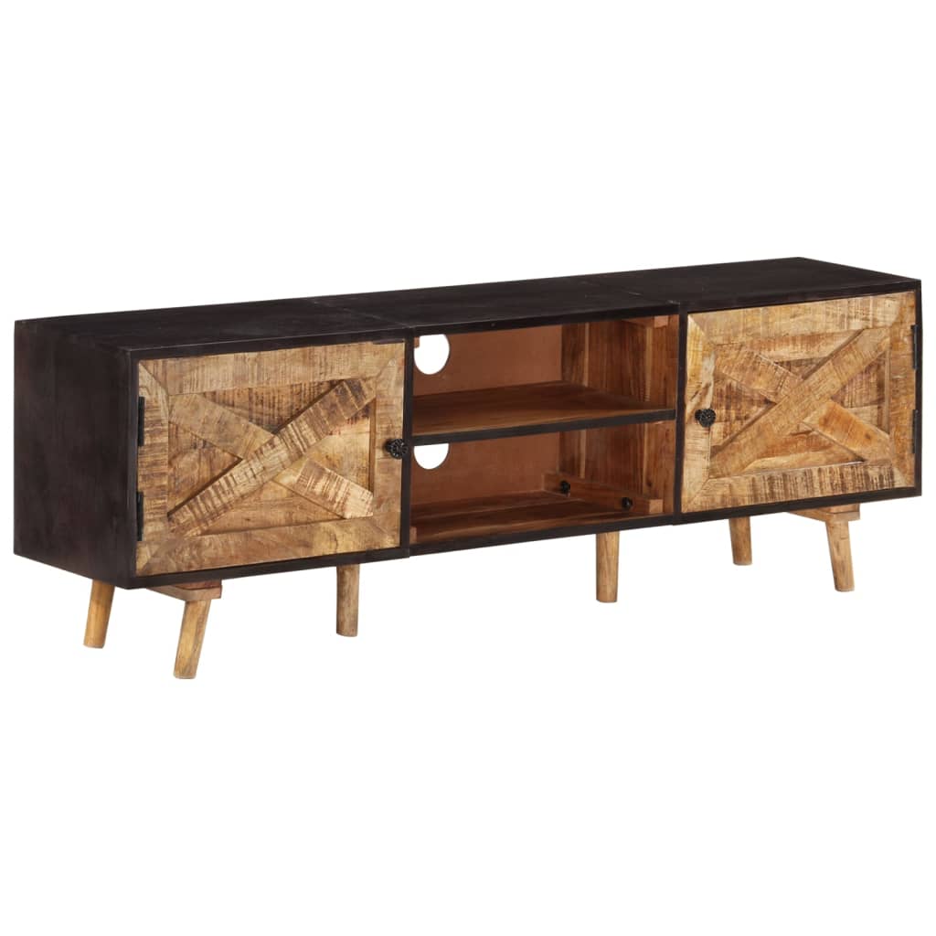 vidaXL Szafka pod TV, 140x30x46 cm, surowe drewno mango i akacjowe