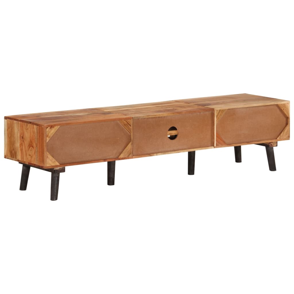 vidaXL Szafka pod TV, 145x35x35 cm, lite drewno akacjowe